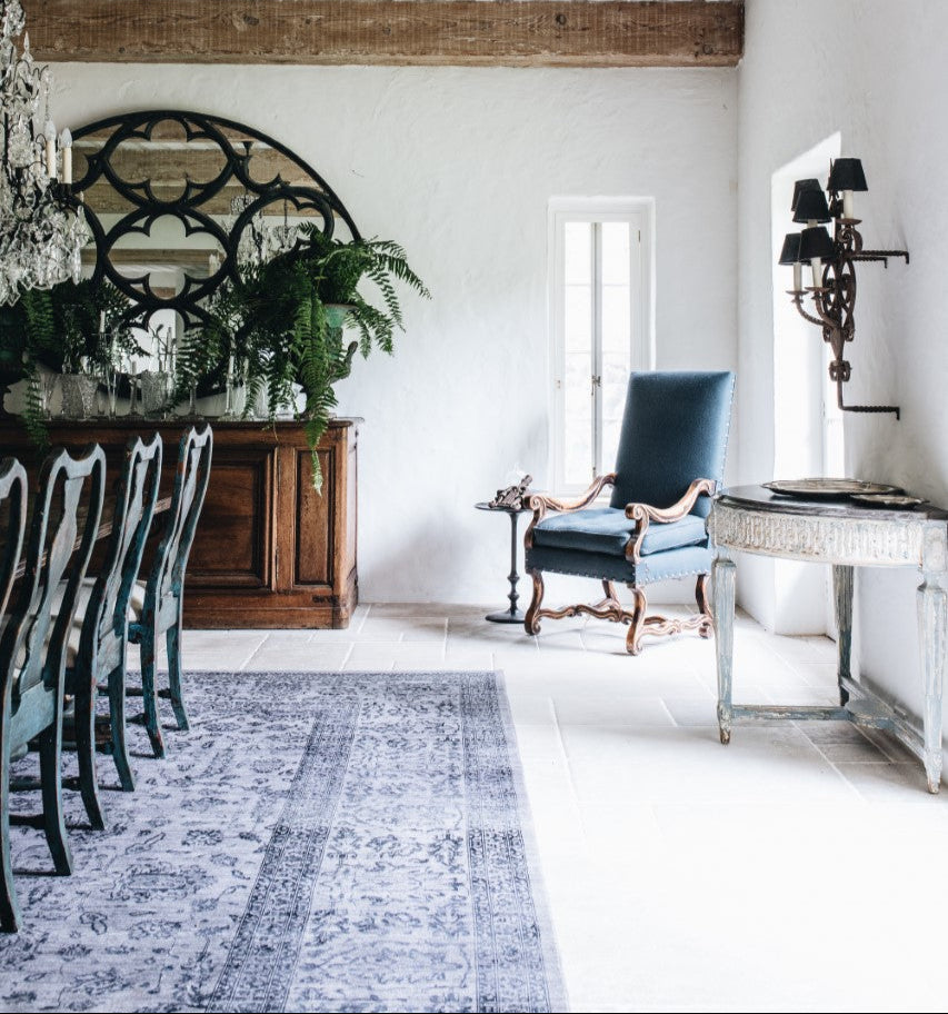 Afghan Revival Rug in Dinning Room in Paddington NSW by Abbie Melle