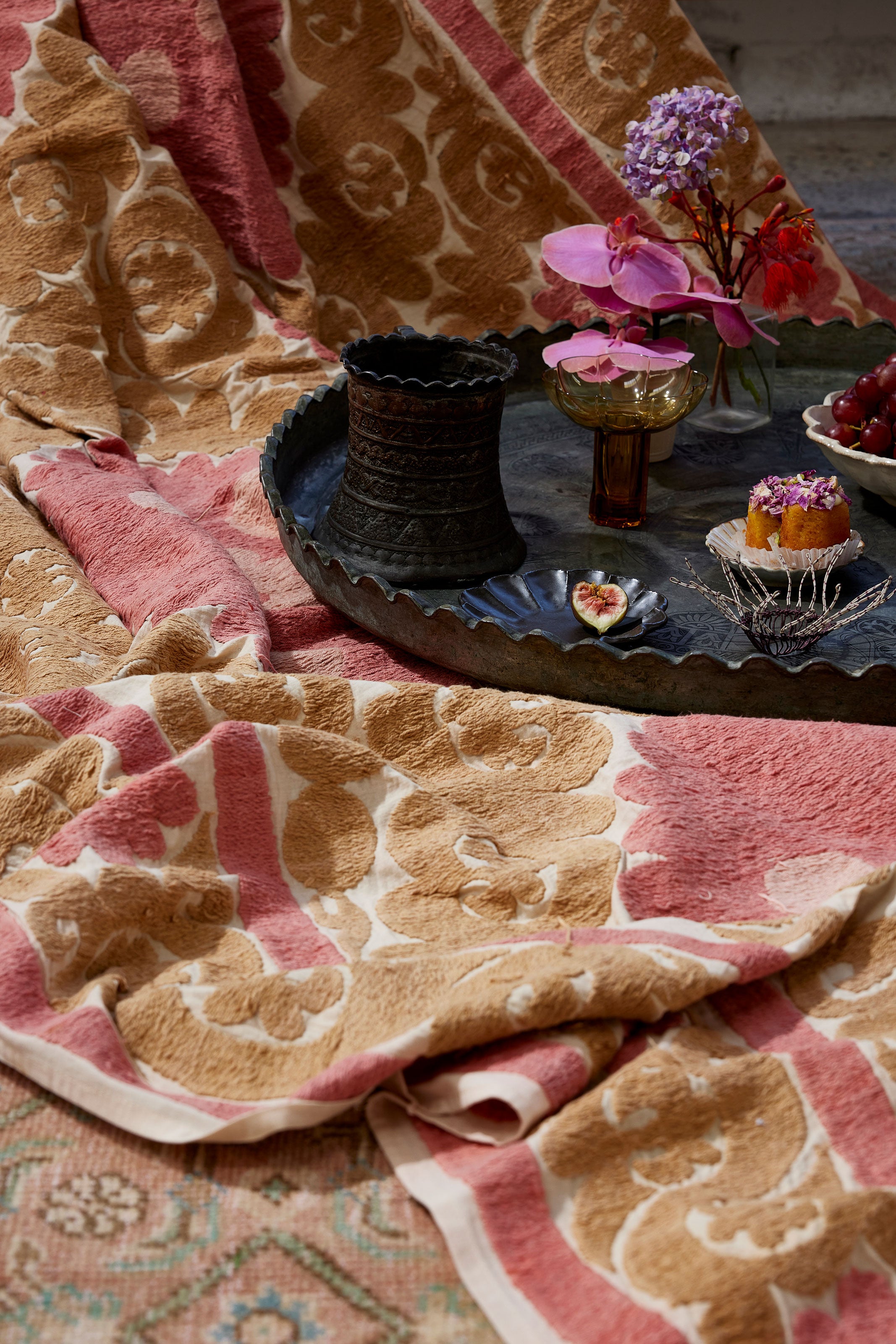 Floral Suzani Rugs with Homewares