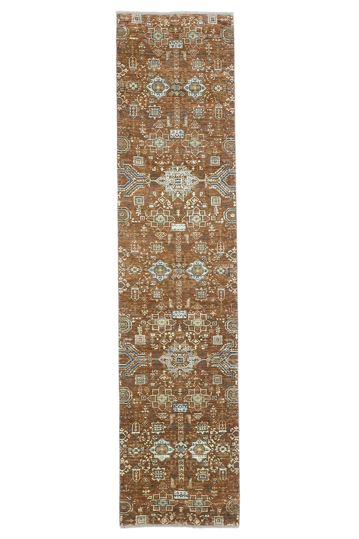 INDIA REVIVAL SILK MAMLUK RUST