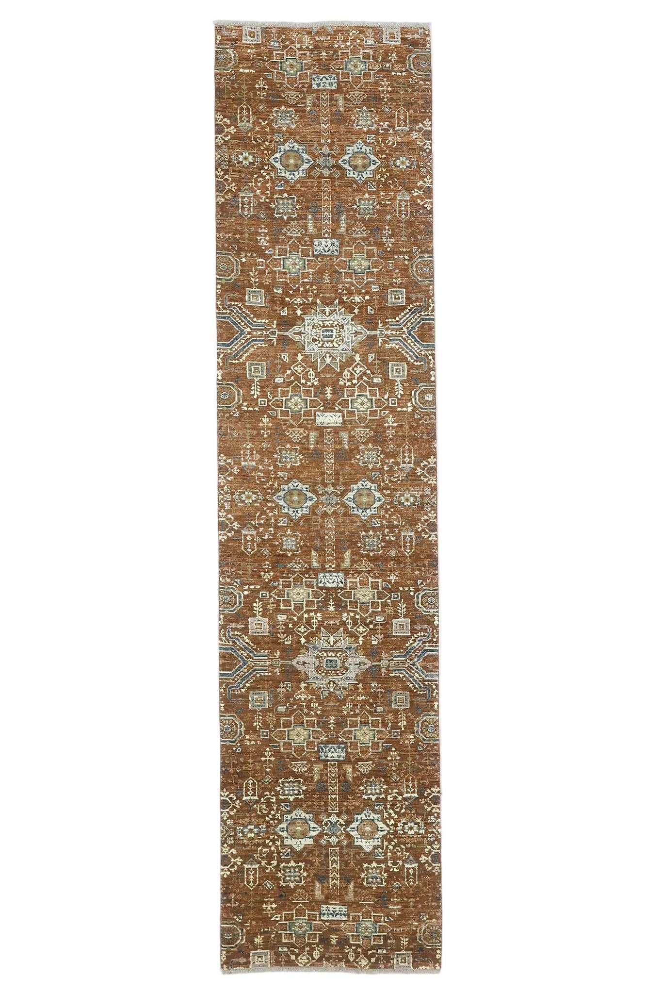 INDIA REVIVAL SILK MAMLUK RUST