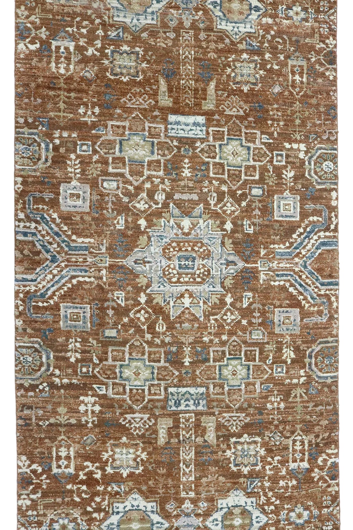 INDIA REVIVAL SILK MAMLUK RUST