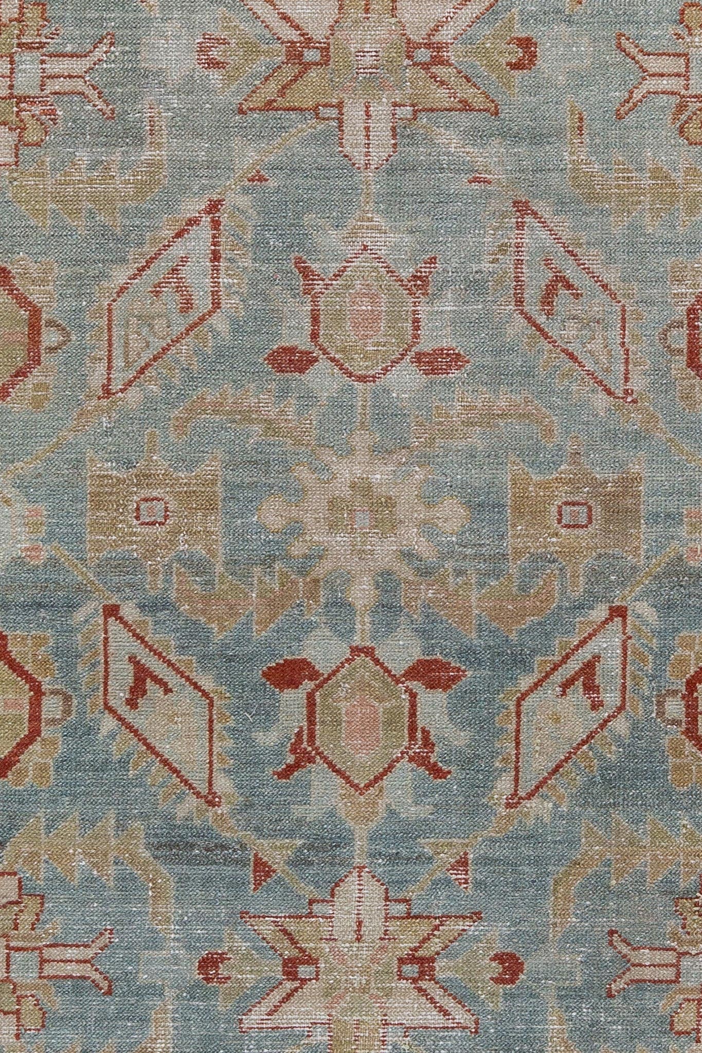 small area rug vintage Persian Malayer rug, handwoven blue and red vintage rug available in Australia (Sydney, Melbourne, and all the states)