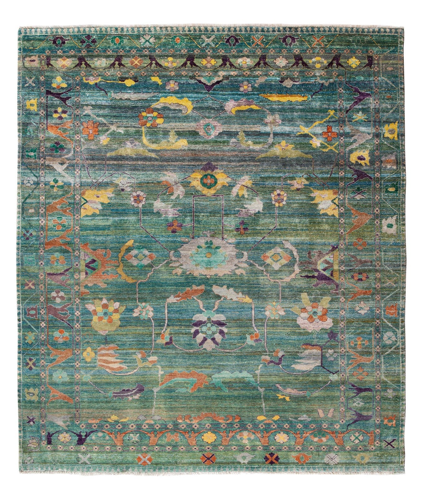 INDIAN REVIVAL SILK OUSHAK