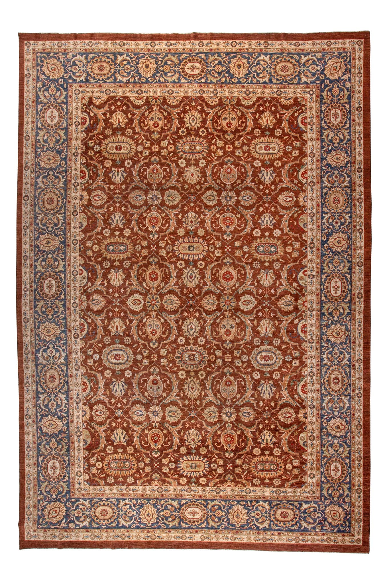 Full photo of handwoven rug called Afghan Fine Kandahar, classic floral design Afghan Kandahar rug