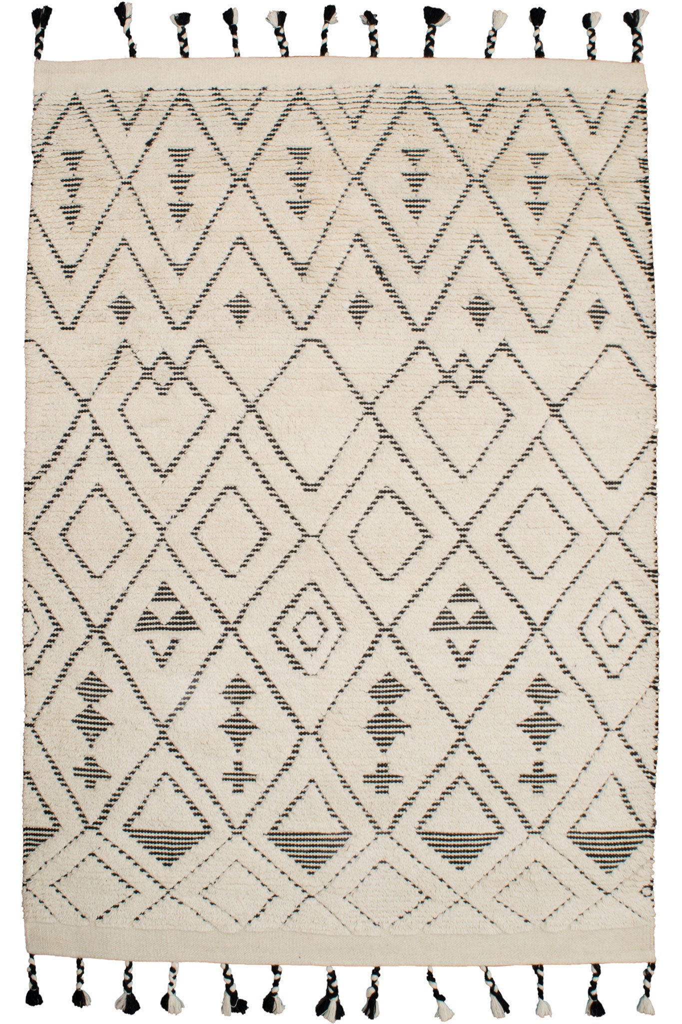 SAHARA DIAMOND IVORY/CHARCOAL