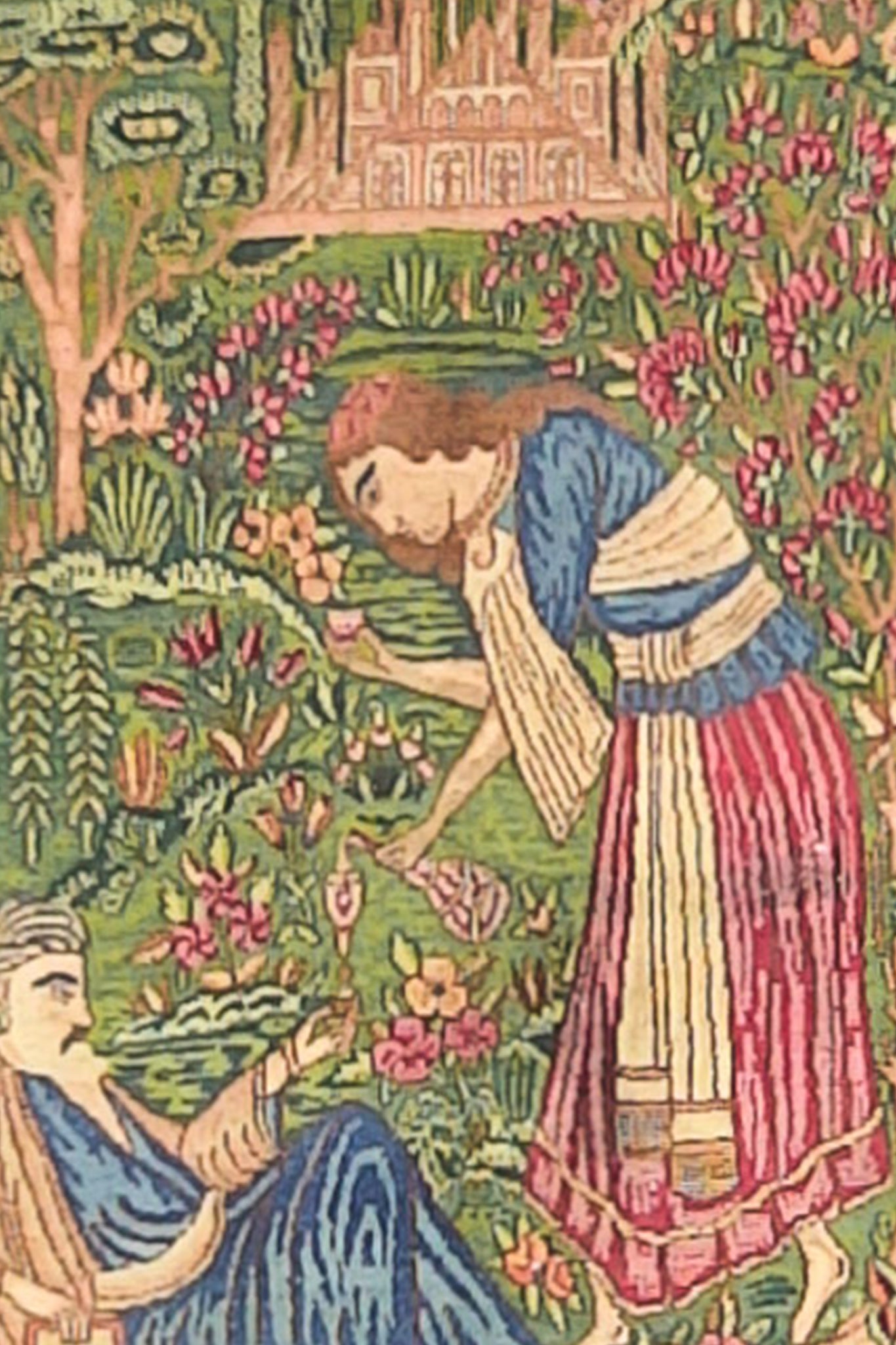 ANTIQUE PERSIAN KERMAN PICTORIAL