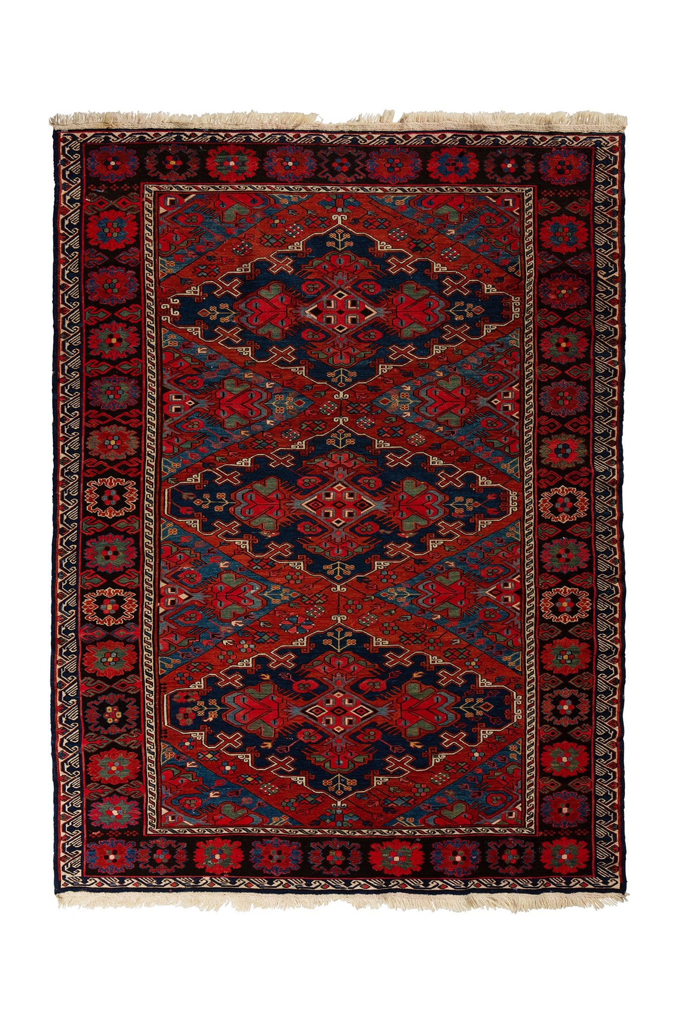 ANTIQUE CAUCASIAN SOUMAK KELIM