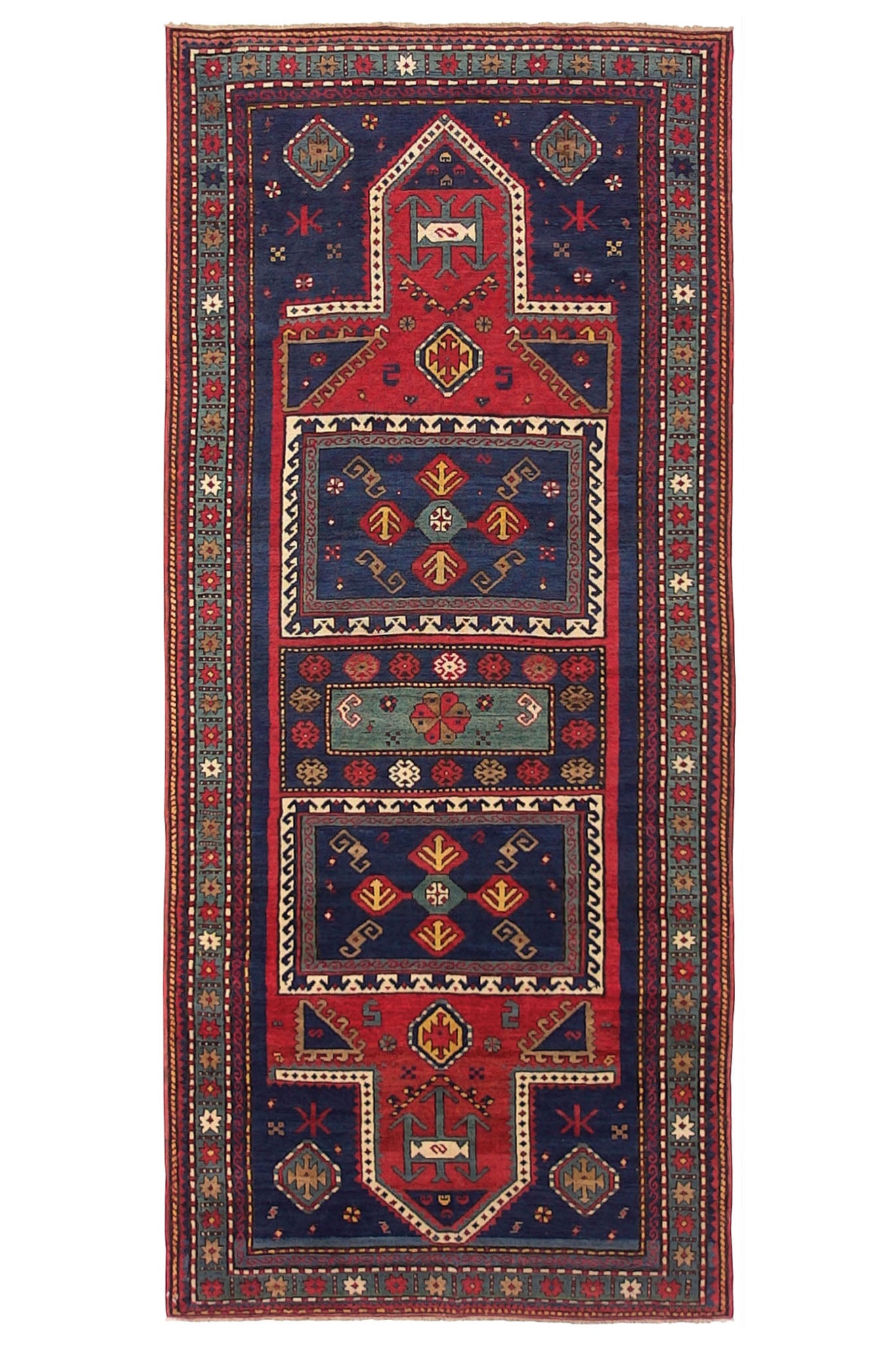 ANTIQUE CAUCASIAN KAZAK C1900
