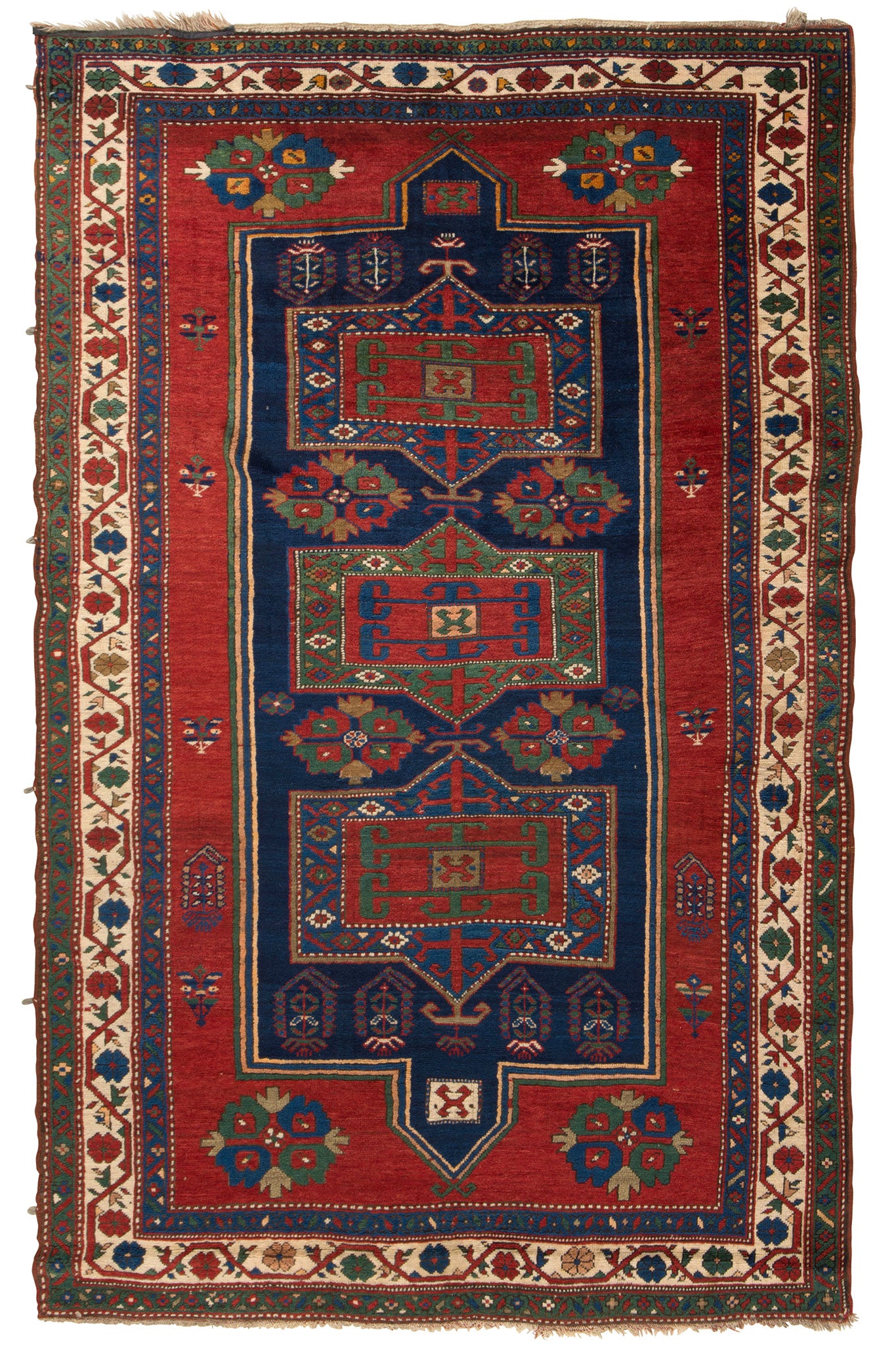 ANTIQUE CAUCASIAN PRAYER RUG