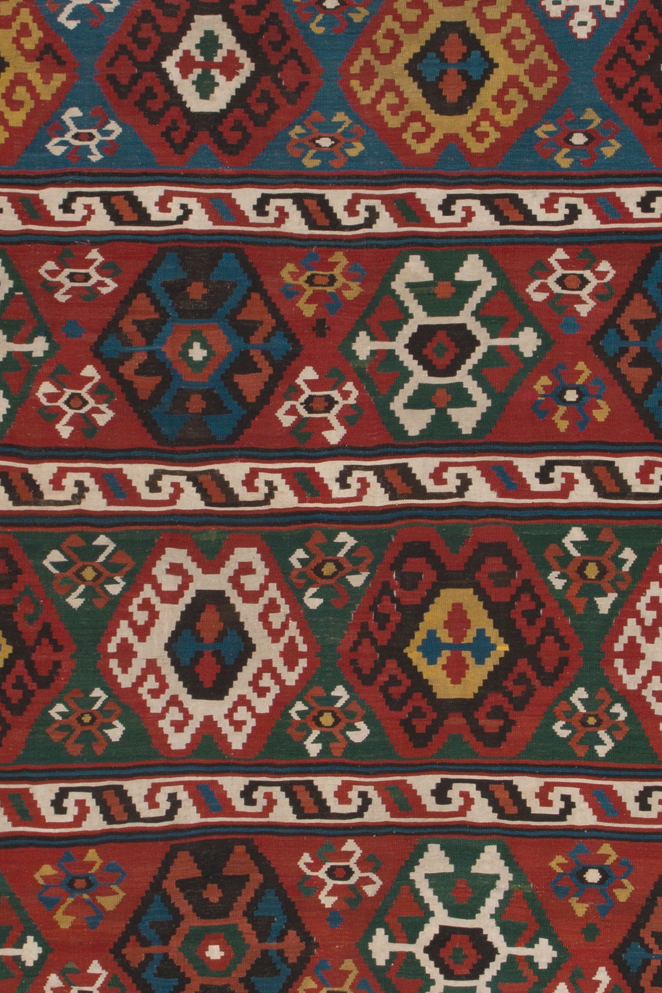 ANTIQUE CAUCASIAN SOUMAK KILIM