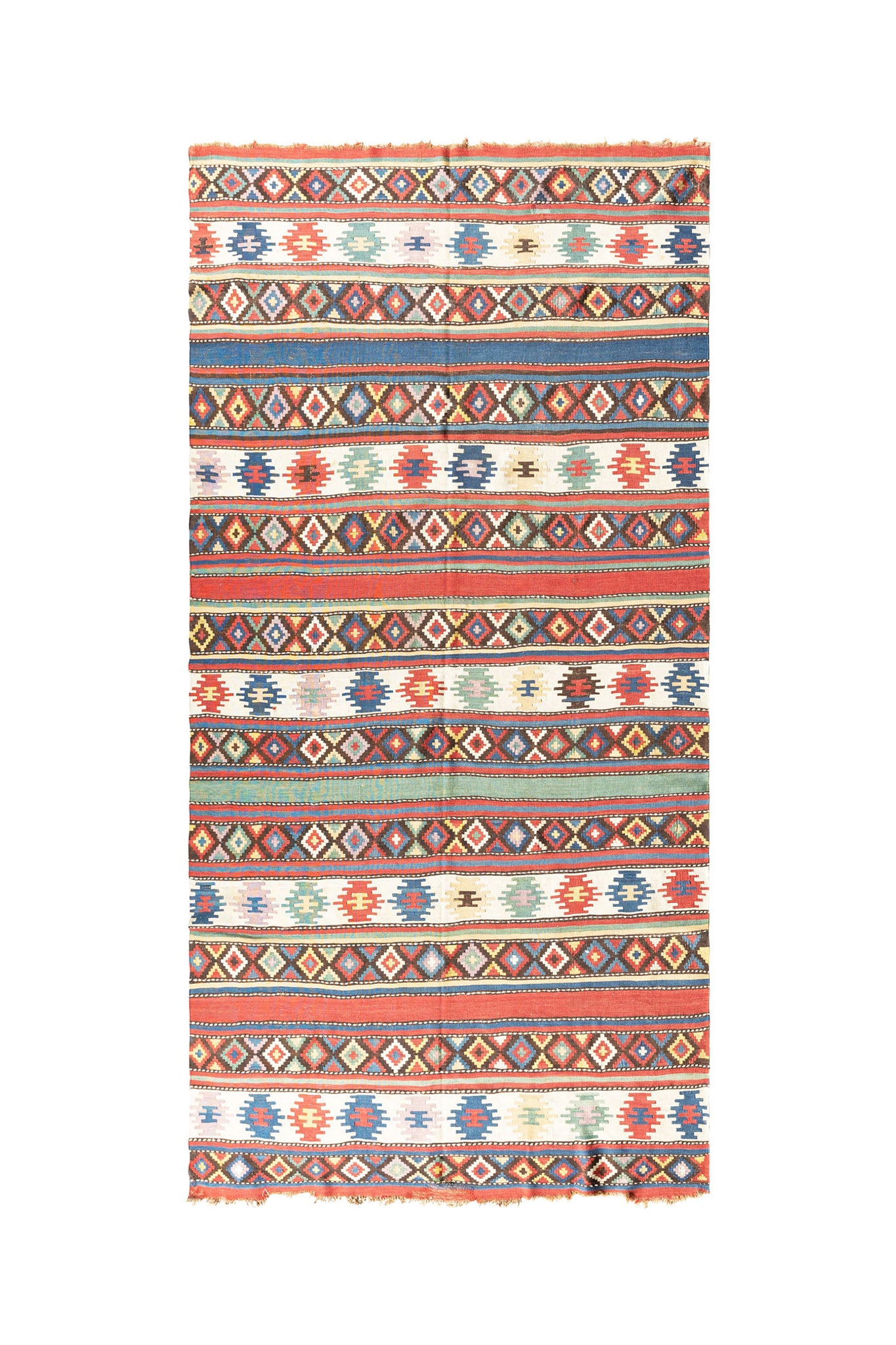 ANTIQUE CAUCASIAN SHIRVAN KELIM