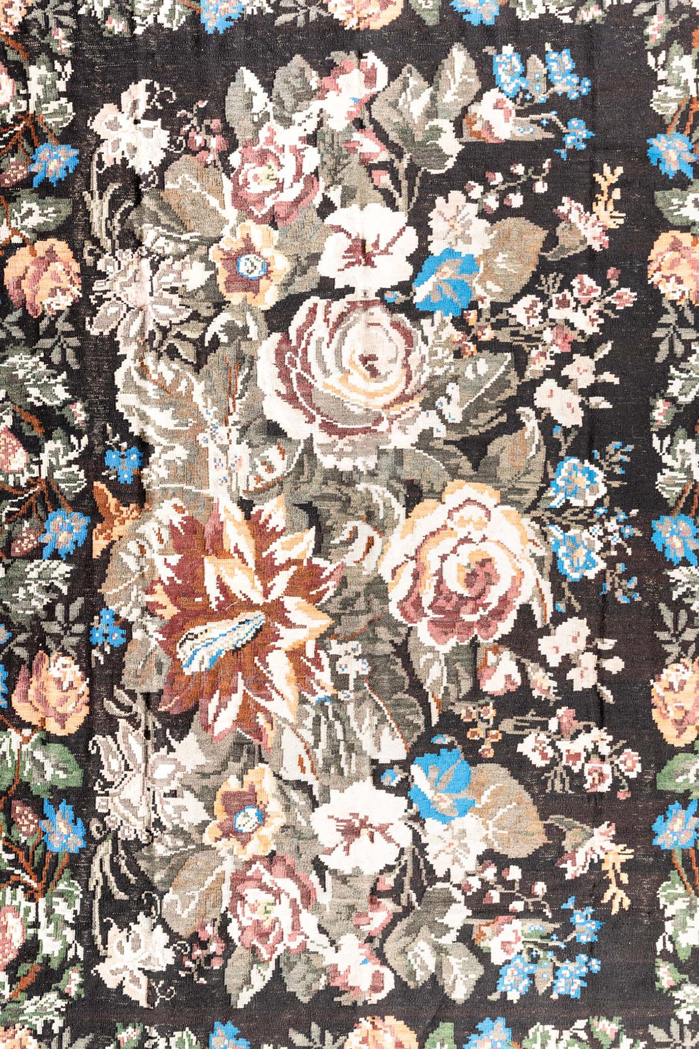 MOLDAVIAN VINTAGE FLORAL KILIM