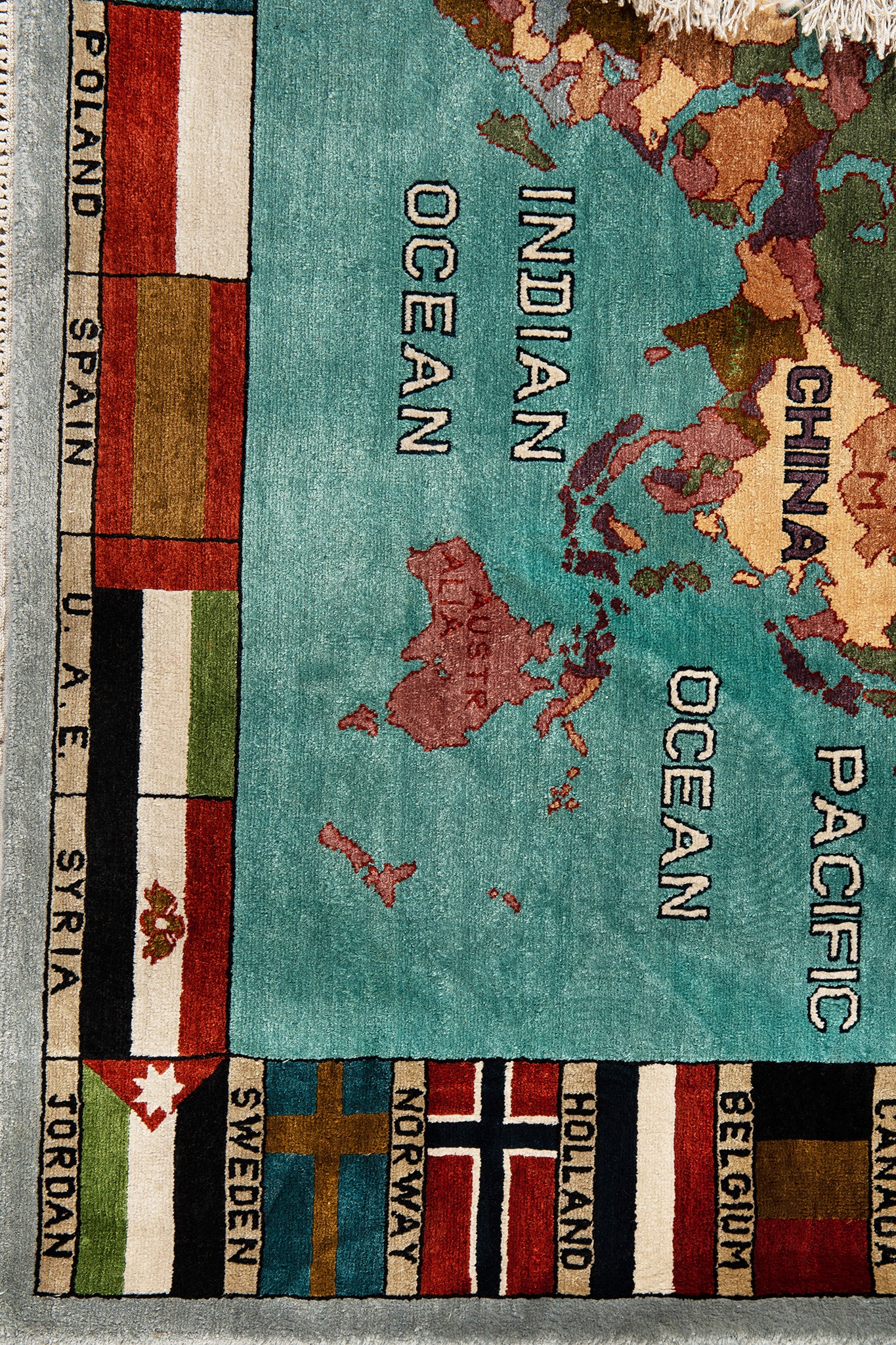 PERSIAN SILK “WORLD MAP”
