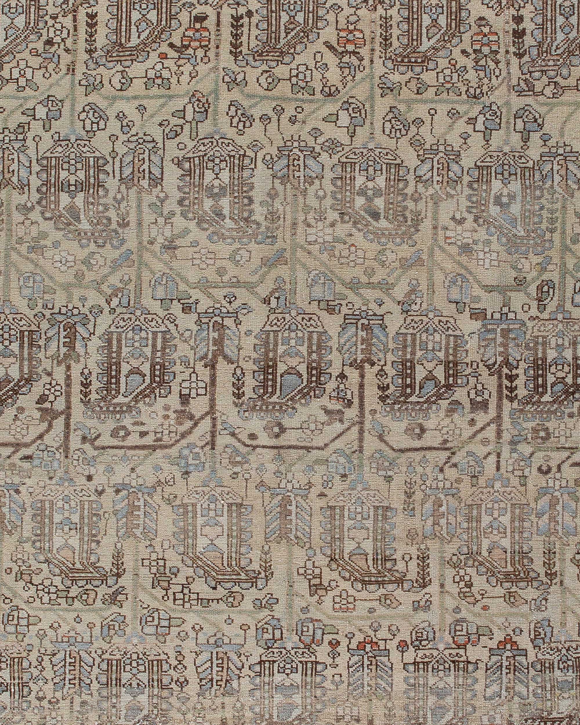 ANTIQUE PERSIAN SENNEH BOTEH