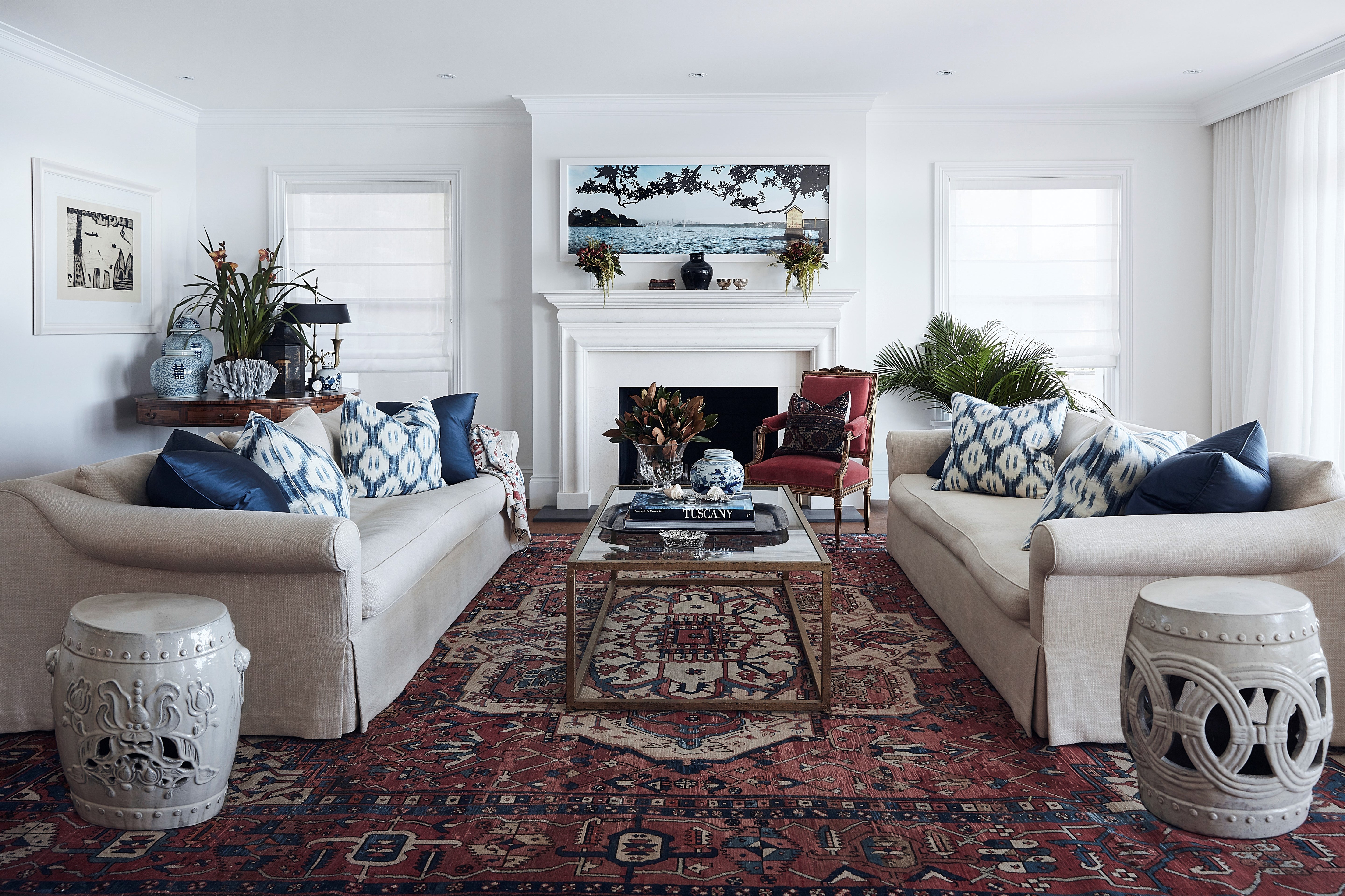 Antique Persian Rug in Lynda Kerry's House RoseBay NSW