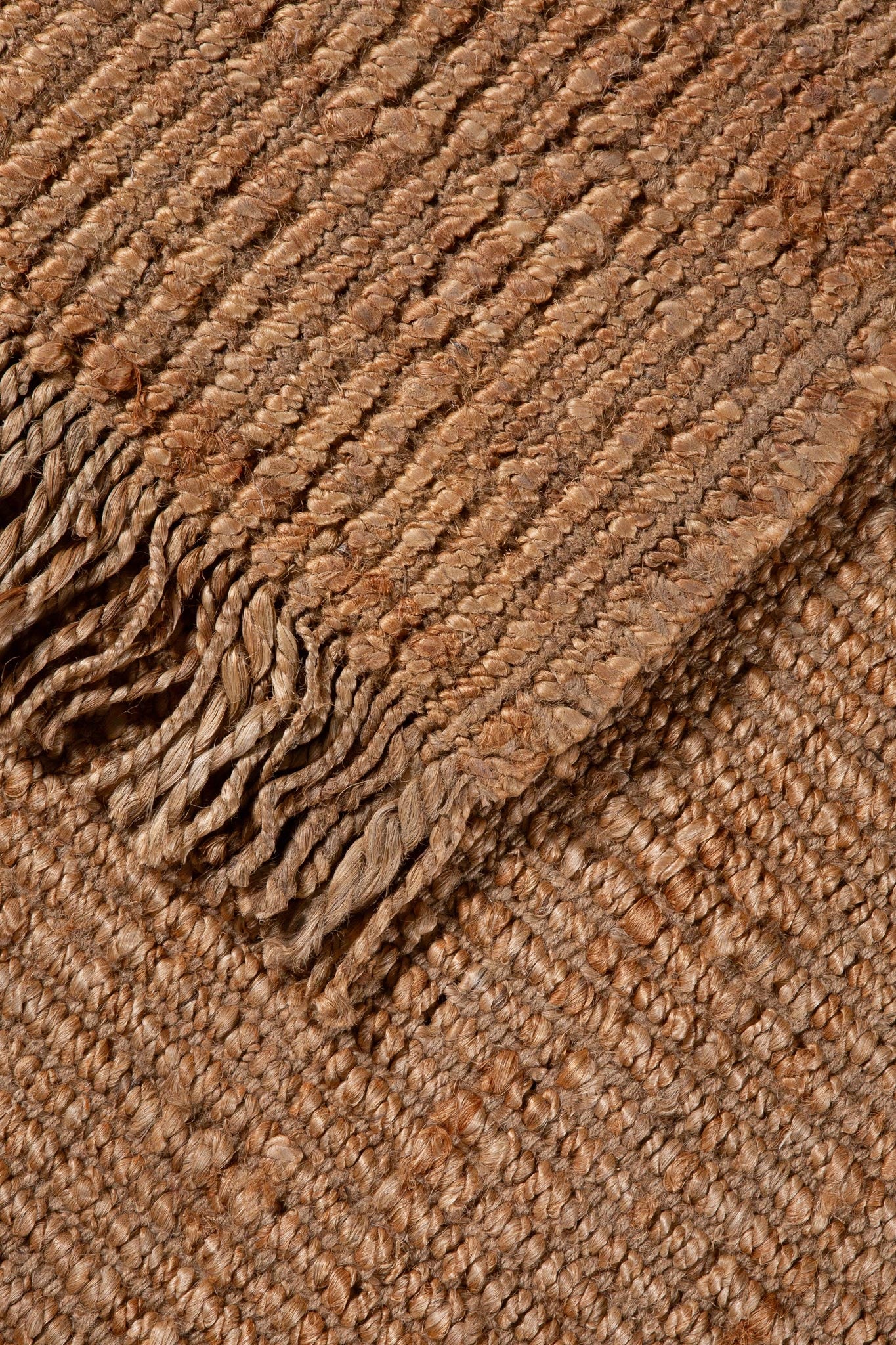 Back of handwoven Jute Rug