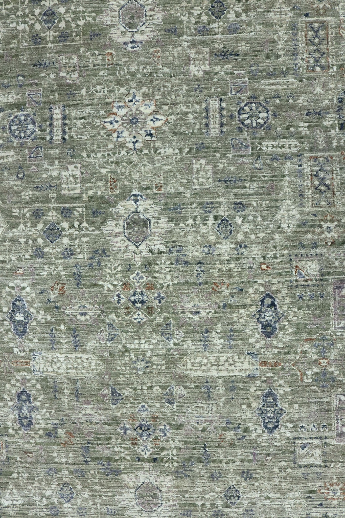 INDIA REVIVAL SILK MAMLUK GREEN