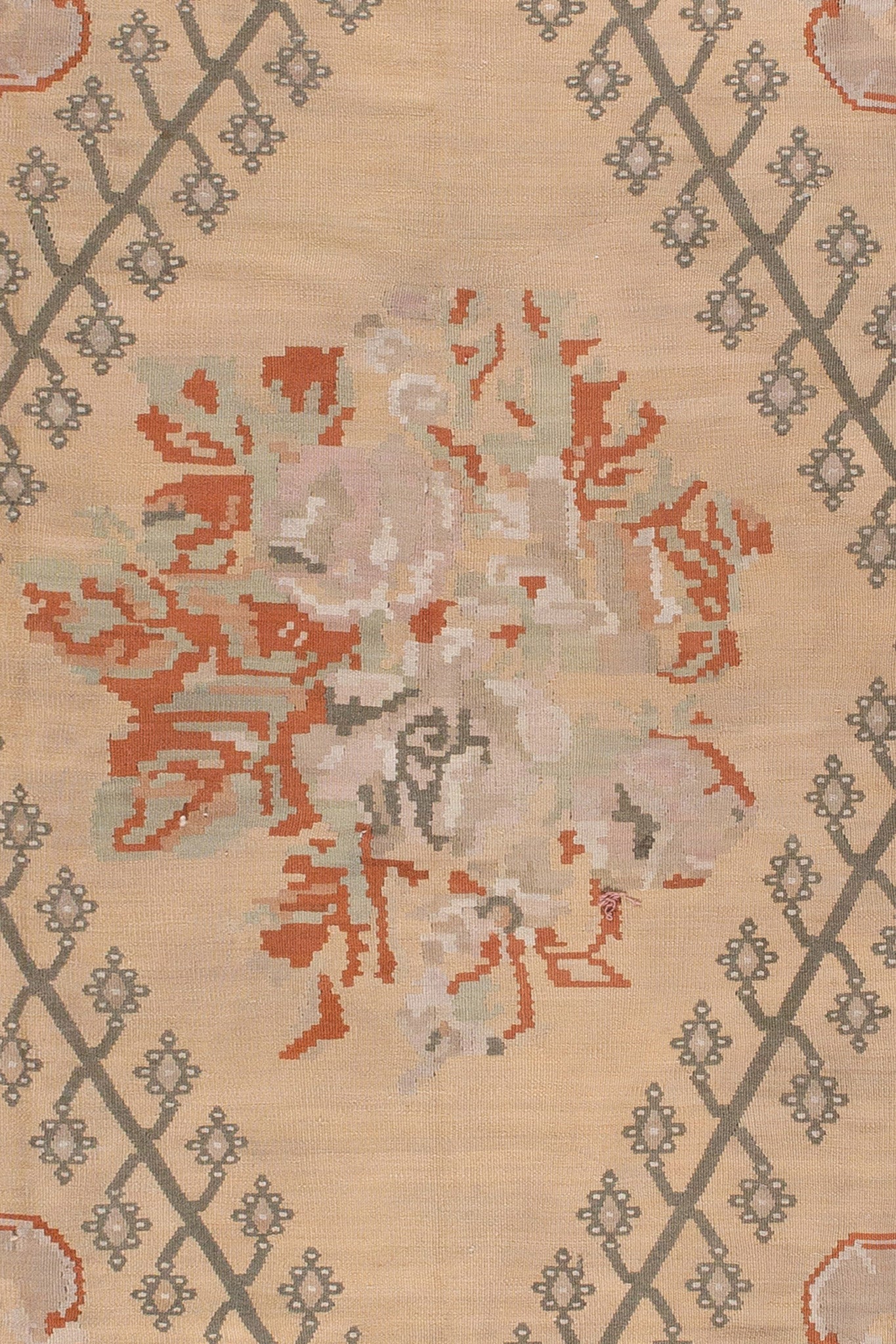 VINTAGE TURKISH FLORAL KILIM
