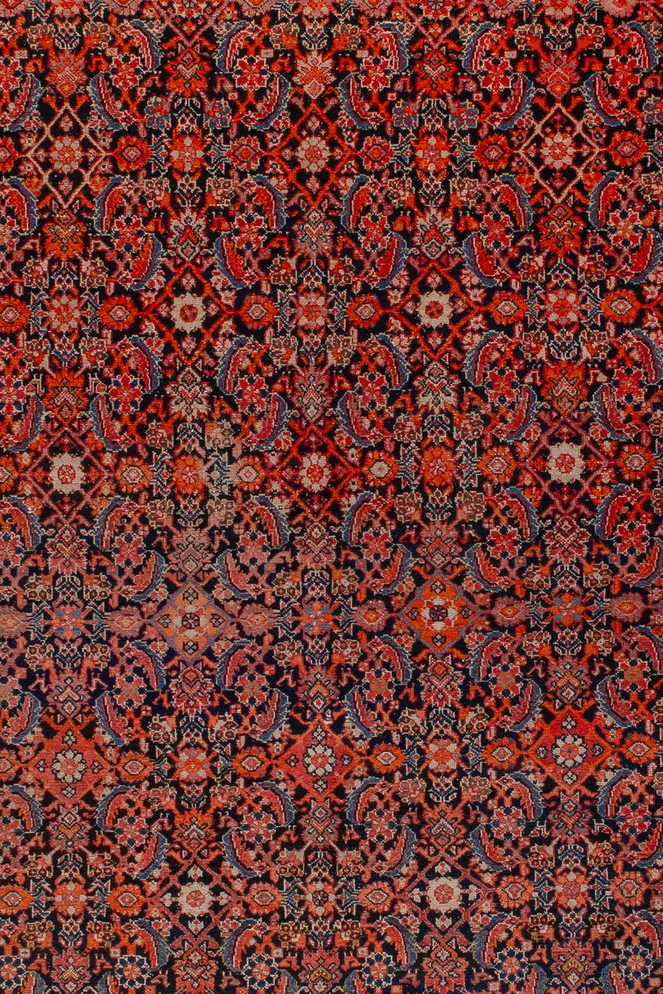 Close up photo of Antique Persian Bidjar Rug, Handwoven rug