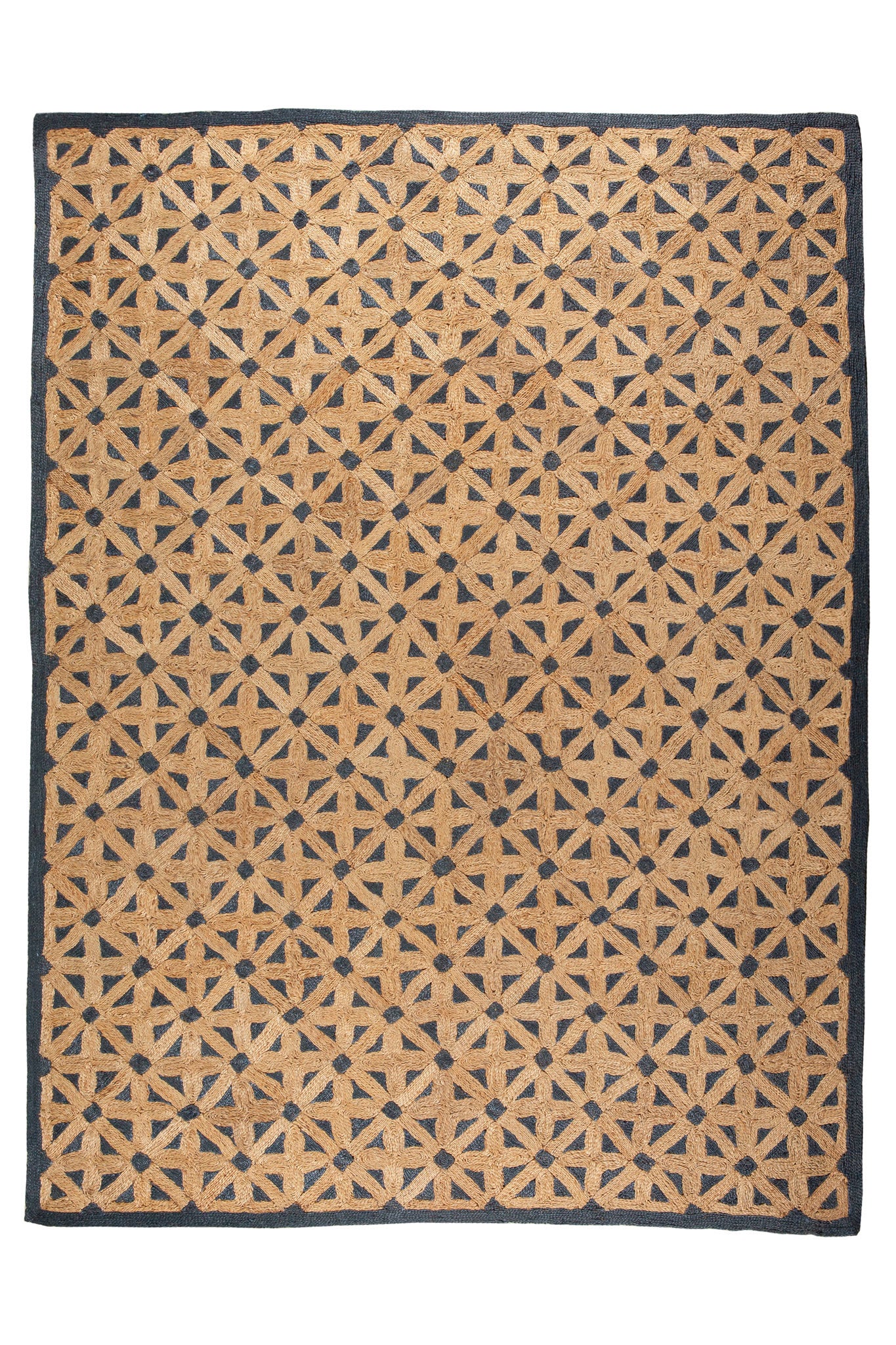 NATURALS JUTE PETAL NAVY