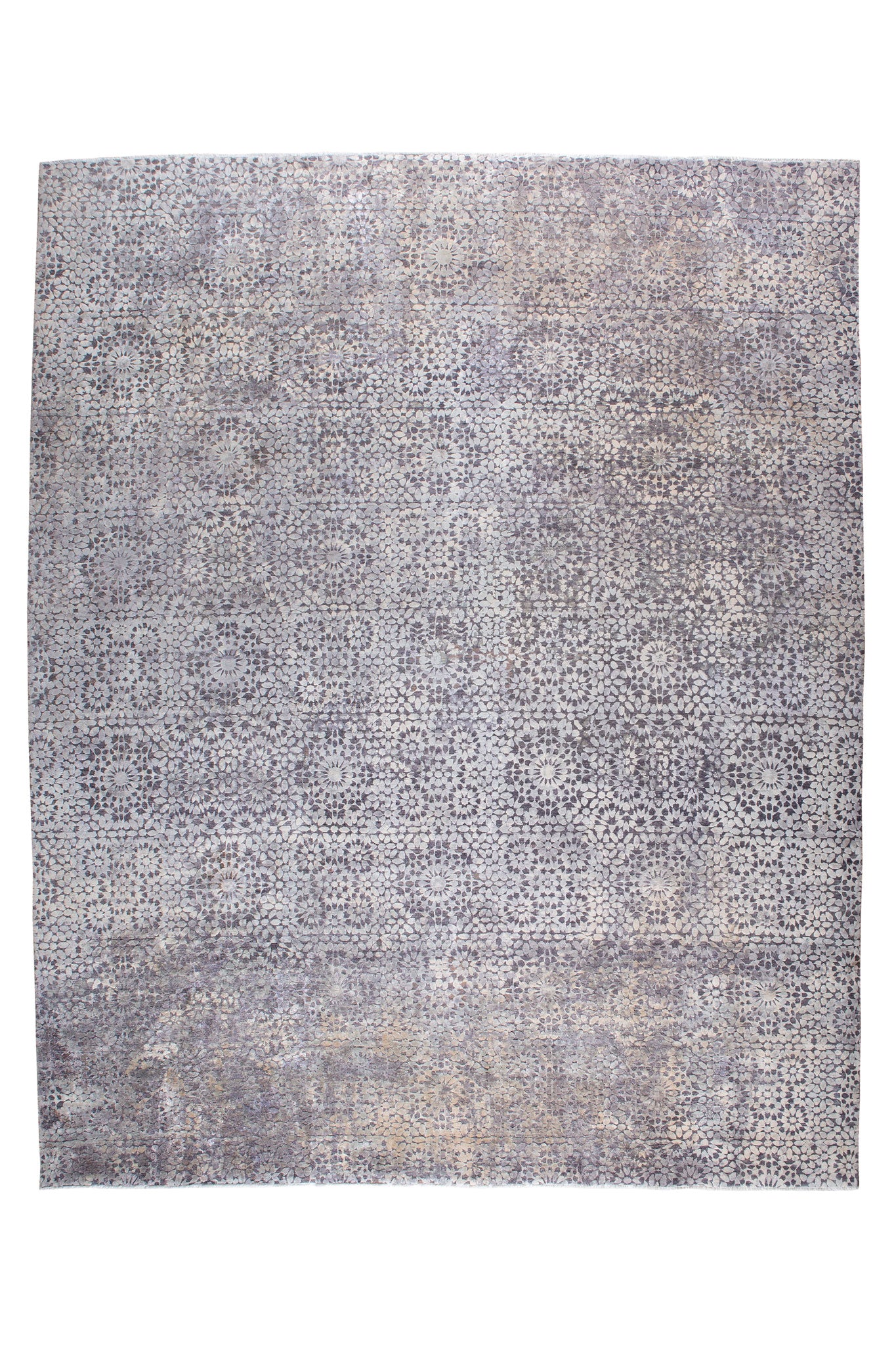 Full photo of Grey rug, Afghan Mahli fine rug available in our showrooms in Sydney and Melbourne, Shop online rugs - all across Australia