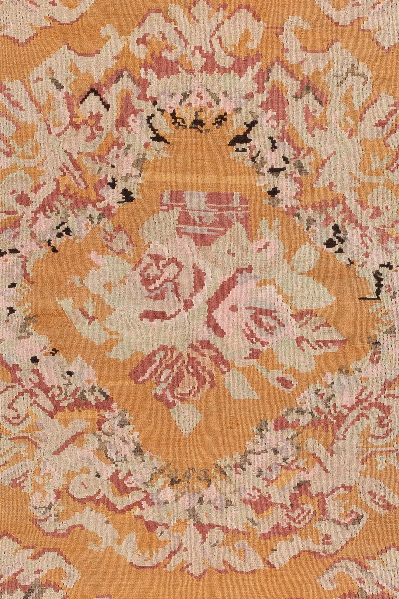 VINTAGE TURKISH FLORAL KILIM