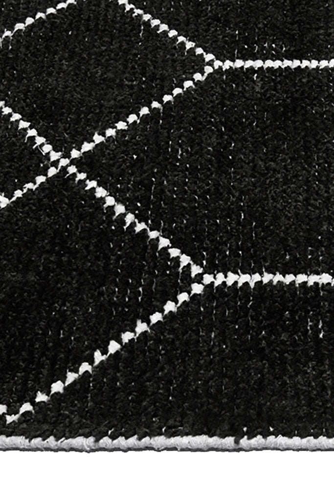 DISTRESSED GEOMETRICS BLACK
