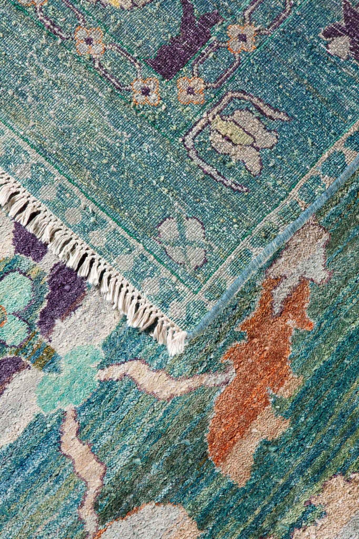 INDIAN REVIVAL SILK OUSHAK