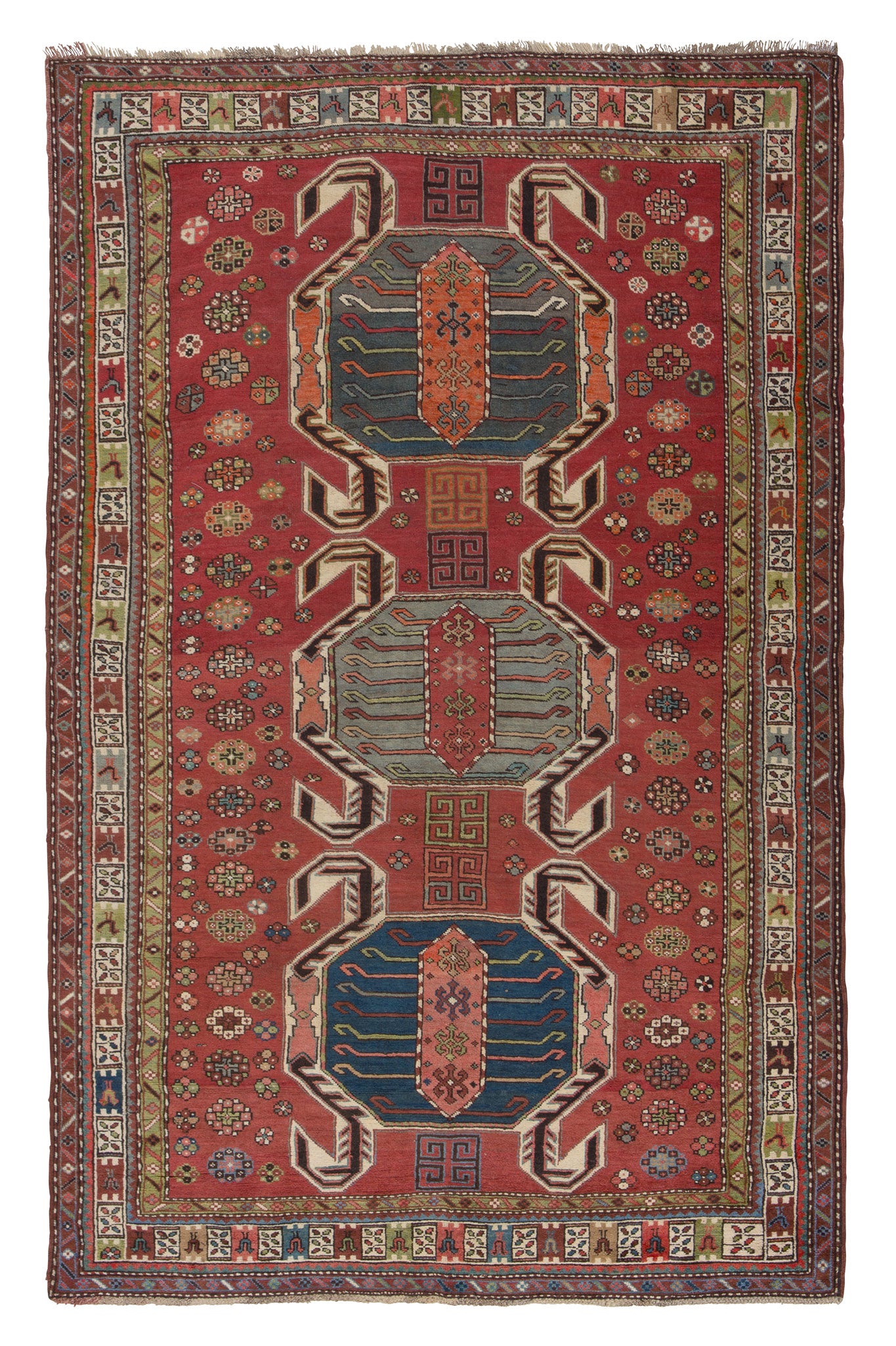 ANTIQUE CAUCASIAN FINE LENKORAN